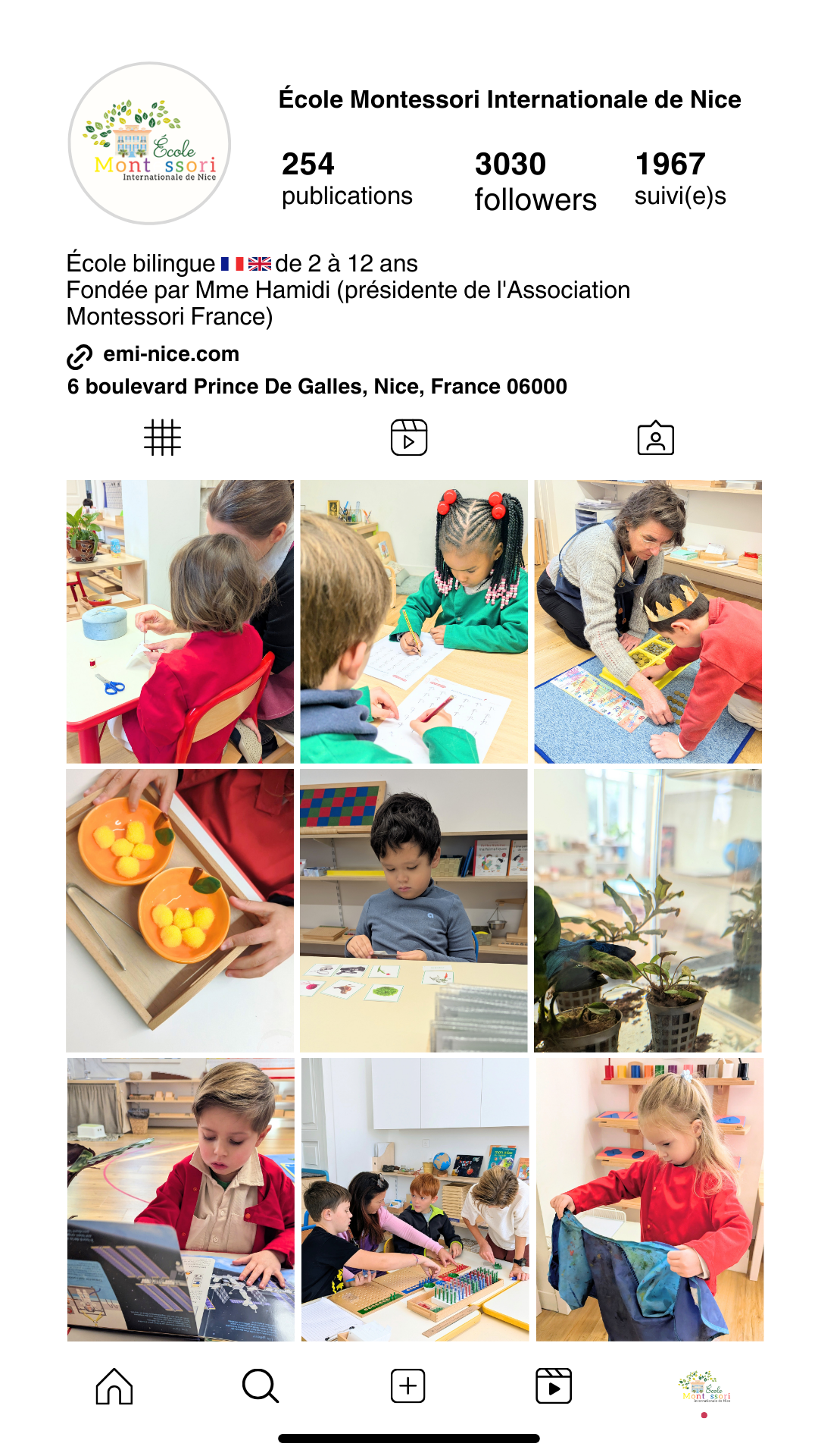 ecole montessori internationale de nice
